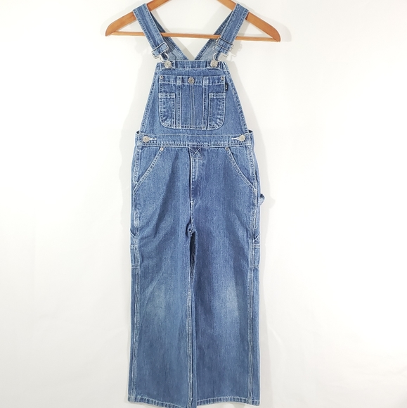 Lakin McKey L*M Bib Overalls Blue Denim Unisex Boy - Picture 1 of 15